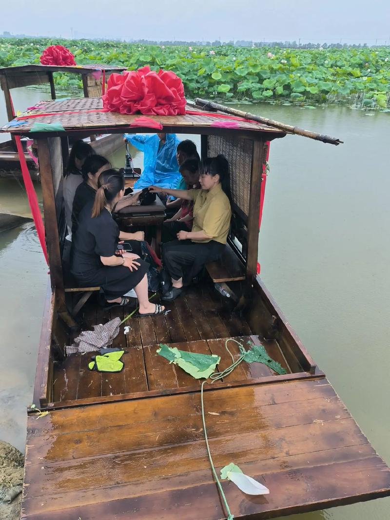 老人船上弄雨荷第13集介绍