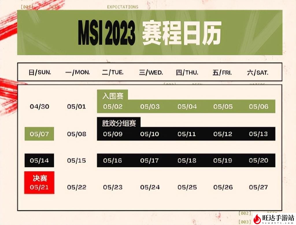 英雄联盟2023msi赛程_2023MSI季中赛赛程公布