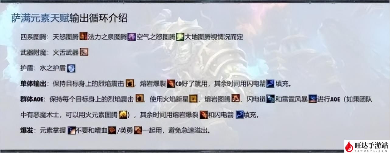 魔兽世界元素萨满属性选择_元素萨满全方位攻略